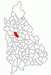 Location in Dâmbovița County