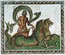 Neptune driving his chariot