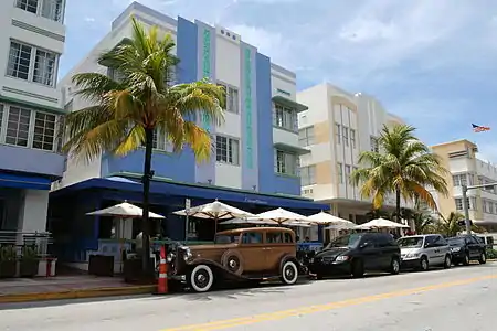 Typical art deco buildings