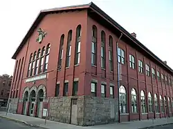 South Side Market Building (aka the "South Side Market House"), built in 1915, at South 12th and Bingham Streets (Bedford Square).