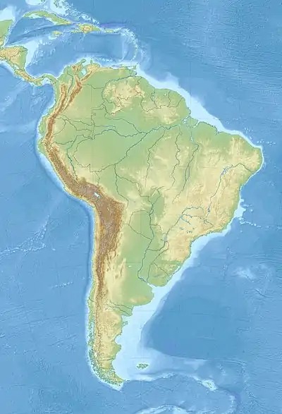 Location of Inkachaka Dam in Bolivia.