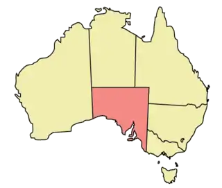 Location within Australia