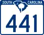 South Carolina Highway 441 marker