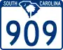 South Carolina Highway 909 marker