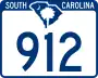 South Carolina Highway 912 marker