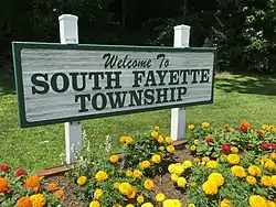 South Fayette Township Welcome Sign