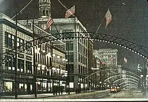 Postcard of 171-191 South High, c. 1909-1910