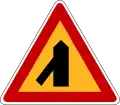 Traffic merge from left