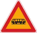 Trams crossing