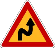 Double bend, the first to the right