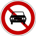 No motor vehicles