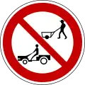 No rotary tillers, tractors or handcarts