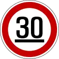 Minimum speed limit (30km/h)