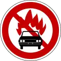 No vehicles carrying dangerous substances / explosives