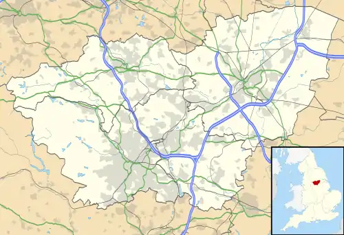 Sheffield is located in South Yorkshire