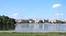 Riverside skyline of Khmelnytskyi.