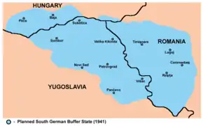 South German buffer state, planned in 1941