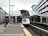 A southbound train at Colma station, 2018