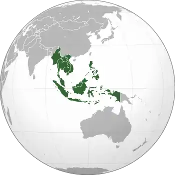 Topography of Southeast Asia.