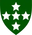 Southern Command Intelligence Corps (Green with white stars)