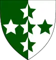 Southern Command Royal Army Dental Corps (Vertical green/white halves with white stars)