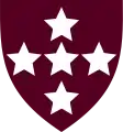 Southern Command Royal Army Medical Corps (Maroon with white stars)