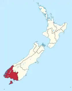 Southland Region in New Zealand