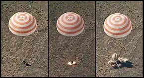 Soyuz landing sequence