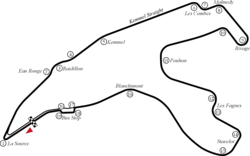Circuit de Spa-Francorchamps (last modified in 1996)