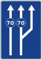 S-50cLanes reserved for traffic based on the minimum speed