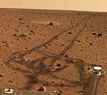 Image 43Surface of Mars by the Spirit rover (2004) (from Space exploration)