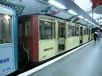 Former Nord-Sud Sprague-Thomson  first class carriages at the station