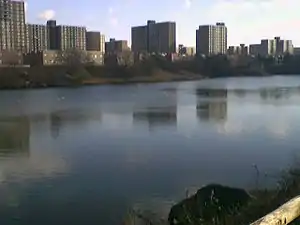 Starrett City, seen across Fresh Creek Basin