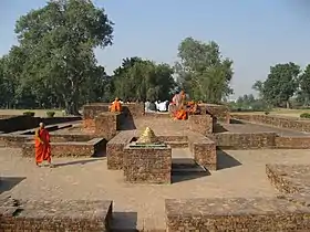 Gandhakuti (Buddha's hut) in Jetavana.