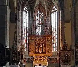 Image 4Main altar in Basilica of St. James from the workshop of Master Paul of Levoča, highest wooden altar in the world, 1517 (from Culture of Slovakia)