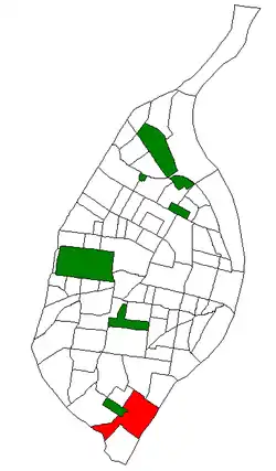 Location (red) of Carondelet within St. Louis