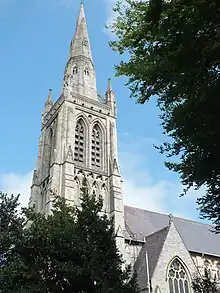 The tower and spire