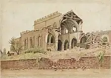 St. Sidwell’s Church, Exeter, after the Blitz by Olive Wharry