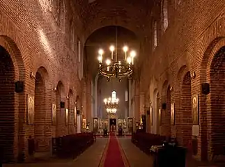 The nave of Basílica of Saint Sofia, Sofia