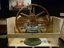 Mears Bell, St James' Church, Sydney waiting to be re-hung after repairs in 2011