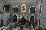 St Maria Draperis stairs from Istiklal Caddesi