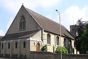 St Mark's Church, Mansfield, from Nottingham Road