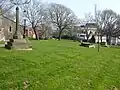 View across the original churchyard