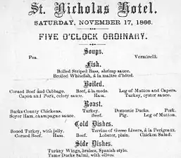 1866 menu