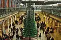 St Pancras shopping concourse during Christmas, 2011