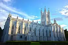 North façade of the St. Paul's Cathedral, Kolkata, India