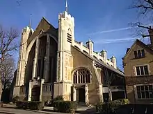 The west front of St Peter's Church, Ealing – amongst "the noblest churches we possess" – John Betjeman