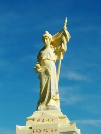 The war memorial at St Quentin en Tourmont