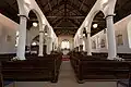 The central nave of the church looking down to the sanctuary end.