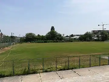 View of the stadium from the main stand.